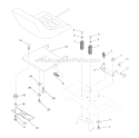 Page H Diagram and Parts List for WE12538B  Weed Eater Lawn Tractor